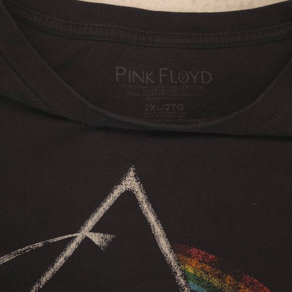 Pink Floyd Band Graphic Short Sleeve Crew Neck T Shirt Adult Mens Size 2XL Black - Picture 3 of 9